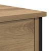 vidaXL Bedside Table Artisan Oak 34 x 35.5 x 45 cm Engineered Wood