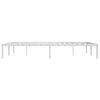 vidaXL Metal Bed Frame without Mattress White 150x200cm
