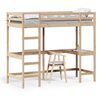 vidaXL Loft Bed without Mattress 80x200 cm Solid Wood Pine