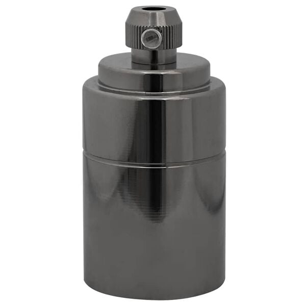 vidaXL Lamp Holders 2 pcs Glossy Black E27