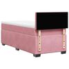 vidaXL Box Spring Bed with Mattress Pink 90x190 cm Velvet