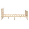 vidaXL Bed Frame without Mattress Solid Wood 140x190 cm (810062+814144)