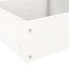 vidaXL Garden Planter 4-Tier 106x104.5x36 cm White Solid Wood Pine