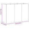 vidaXL Planter 120x40x80 cm Galvanised Steel