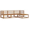 vidaXL Outdoor Sofa Set 4 pcs Natural Solid Acacia Wood