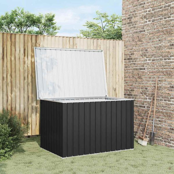 vidaXL Garden Storage Box Anthracite 149x99x93 cm