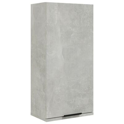 vidaXL Wall-mounted Bathroom Cabinet Concrete Grey 32x20x67 cm