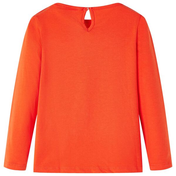 Kids' T-shirt with Long Sleeves Dark Orange 104