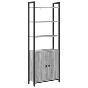 vidaXL Book Cabinet 6-Tier 60 x 24 x 161 cm Engineered Wood