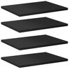 vidaXL Bookshelf Boards 4 pcs High Gloss Black 40x30x1.5 cm Engineered Wood