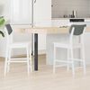 vidaXL Dining Chairs 2 pcs White 48 x 49 x 95 cm Solid Rubber Wood