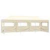 vidaXL Folding Pop-up Party Tent with 5 Sidewalls 3x9 m Cream