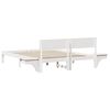 vidaXL Bed Frame with Headboard White 160 x 200 cm Solid Pine Wood