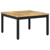 vidaXL Coffee Table Whitewash and Black 60 x 60.5 x 36 cm