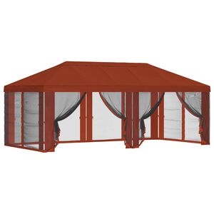 vidaXL Gazebo Cover with Sidewalls Terracotta 600.5 x 300.5 cm