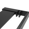 vidaXL Shower Shelf for Walk-in Shower Wall Black 80 cm Aluminium