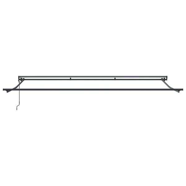 vidaXL Retractable Awning Blue and White 500 x 300 cm