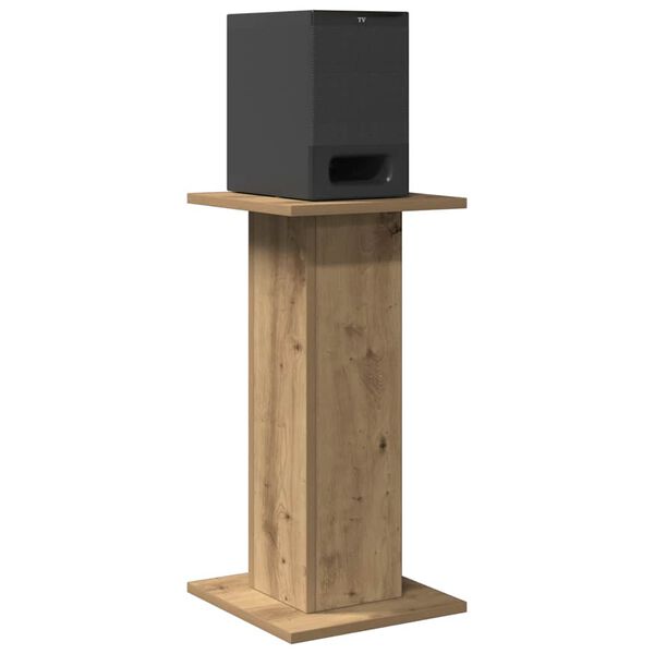 vidaXL Speaker Stands 2 pcs Artisian Oak 30x30x60 cm Engineered Wood