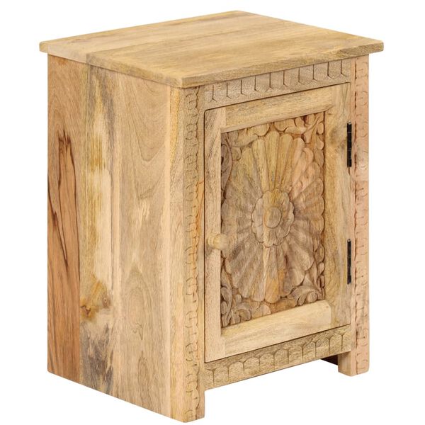 vidaXL Bedside Table Solid Mango Wood 40x30x50 cm