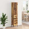 vidaXL Highboard Old Wood 34.5 x 34 x 180 cm Engineered Wood