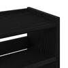 vidaXL Shoe Rack Black 60x25x62 cm Engineered Wood
