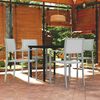 vidaXL 5 Piece Garden Dining Set White
