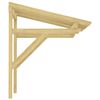 vidaXL Door Canopy 100x100x80 cm Impregnated Solid Wood Pine