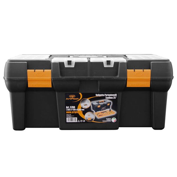 vidaXL Tool Box 580x280x250 mm PP