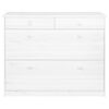 vidaXL Shoe Cabinet with 2 Flaps White 113x35x89 cm Solid Pine Wood