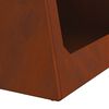 vidaXL Fire Pit Brown 50 x 50 x 51 cm Weathering Steel