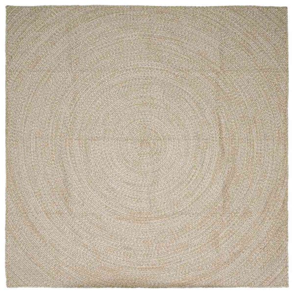 vidaXL Area Rugs Square Natural and White 300 x 300 cm Jute