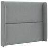 vidaXL Headboard Ear Light grey 80 x 16 x 4 cm Fabric