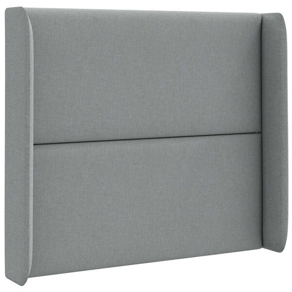 vidaXL Headboard Ear Light grey 80 x 16 x 4 cm Fabric