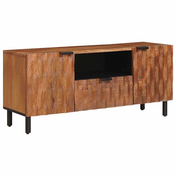 vidaXL TV Cabinet with Drawer Acacia Brown Finish 105 x 33.5 x 46 cm