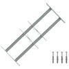 vidaXL Security Grille for Windows with 2 Crossbars 3 pcs 430-740 mm