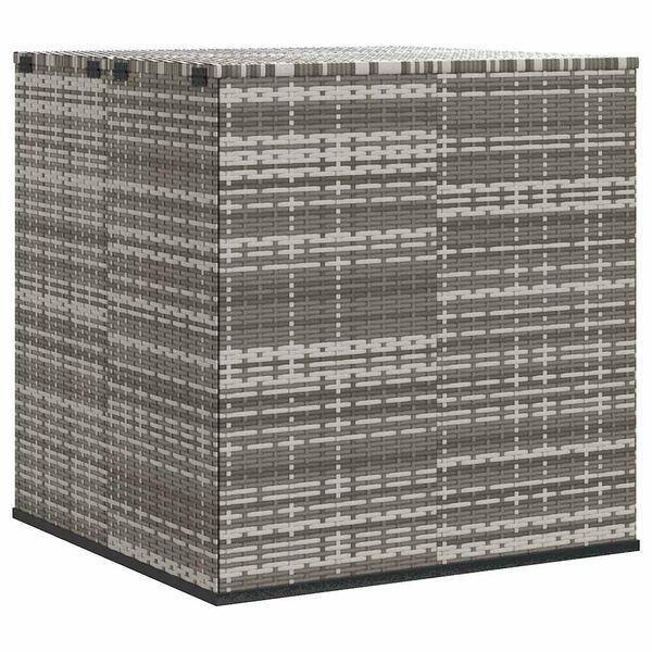 vidaXL Garden Cushion Box PE Rattan 100x97.5x104 cm Grey