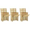 vidaXL Slatted Garden Composter 3 pcs Green 110 x 58 x 113 cm