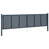 vidaXL Fence Gate Anthracite 404x125 cm Steel