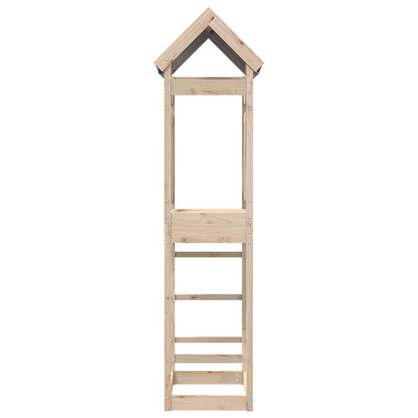 vidaXL Play Tower Brown 52.5 x 85 x 239 cm Solid Pine Wood