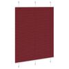vidaXL Pleated Blind Bordeaux Red 110x150 cm Fabric Width 109.4 cm Polyester