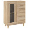 vidaXL Sideboard Sonoma Oak 69,5x34x90 cm Engineered Wood
