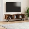 vidaXL TV Stand Smoked Oak 100 x 35 x 35 cm Engineered Wood