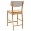 vidaXL Dining Chairs 2 pcs Natural 48 x 49 x 95 cm Solid Rubber Wood