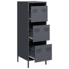 vidaXL Highboard Anthracite 39x35x103.5 cm Steel