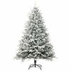 vidaXL Artificial Pre-lit Christmas Tree Green 180 cm PVC and PE
