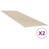vidaXL Bed Slats Replacements with 48 Slats 2 pcs 80x200 cm