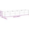 vidaXL Garden Raised Bed 485 x 100 x 68 cm Galvanised Steel