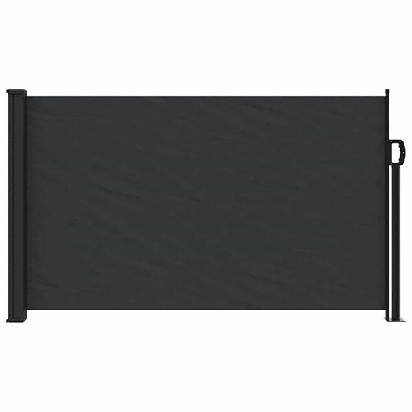 vidaXL Retractable Side Awning Black 117x300 cm
