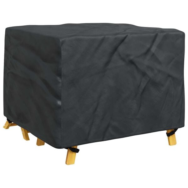 vidaXL Furniture Cover Plain Black 100 x 100 x 70 cm 600D