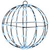 vidaXL Ball Cold white 30 x 30 x 32 cm Metal 96 LEDs